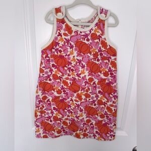 Lilly Pulitzer Corduroy Fall Themed Shift Dress Girls Size 4